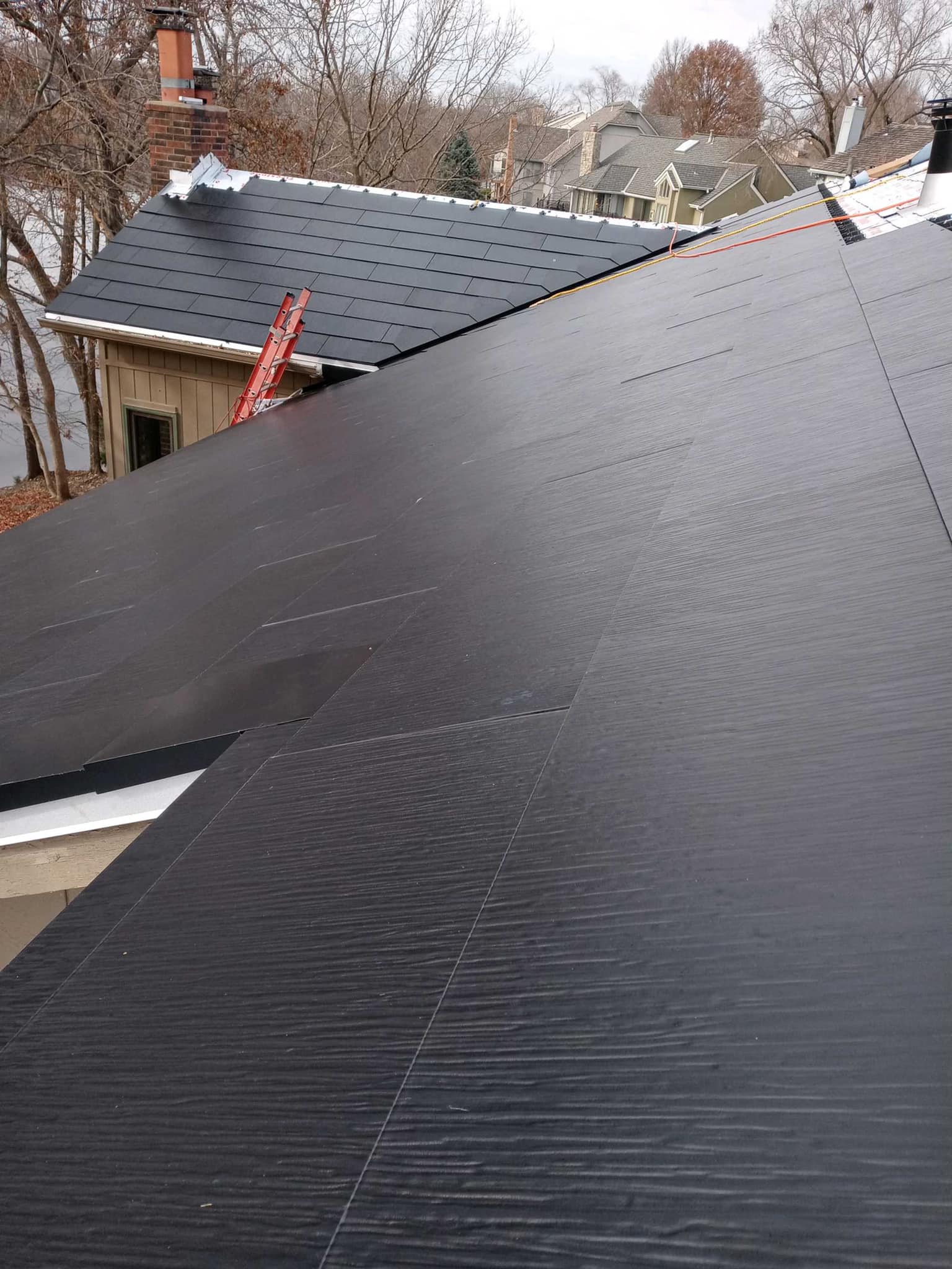 Industrial flat roof system